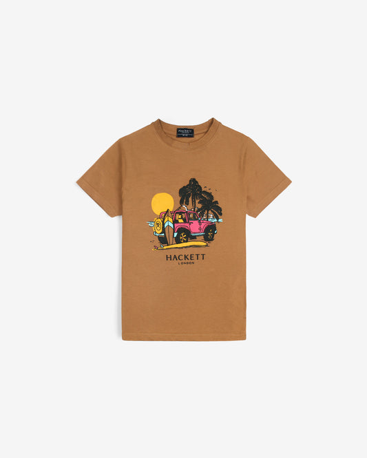 Exclusive HKT Kids Car Tee - Brown