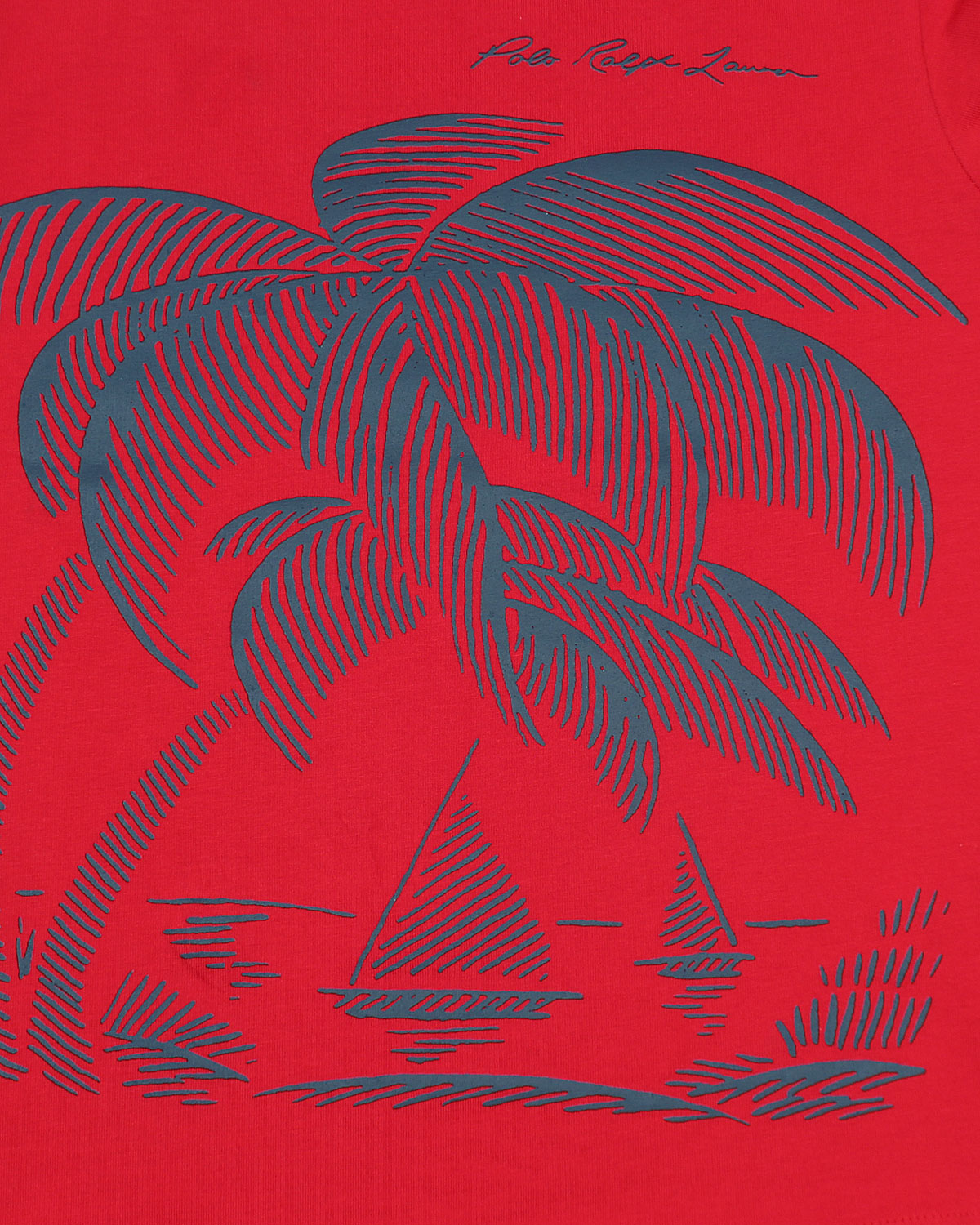 Exclusive R/L Palm Tee - Red