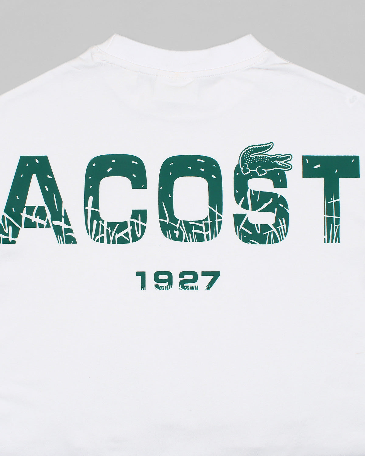 Lac. Men's Oversized Graphic Logo T-Shirt – White