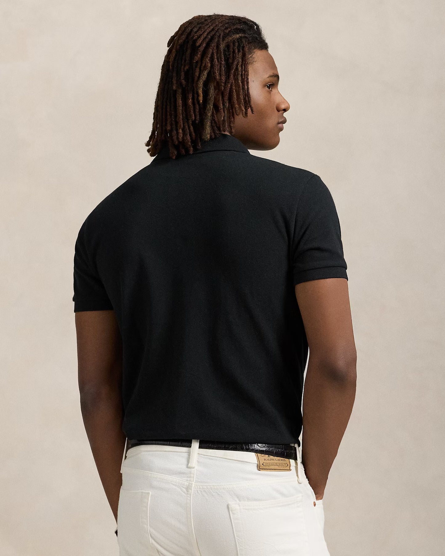 Iconic Mesh Men Polo Shirt - Black