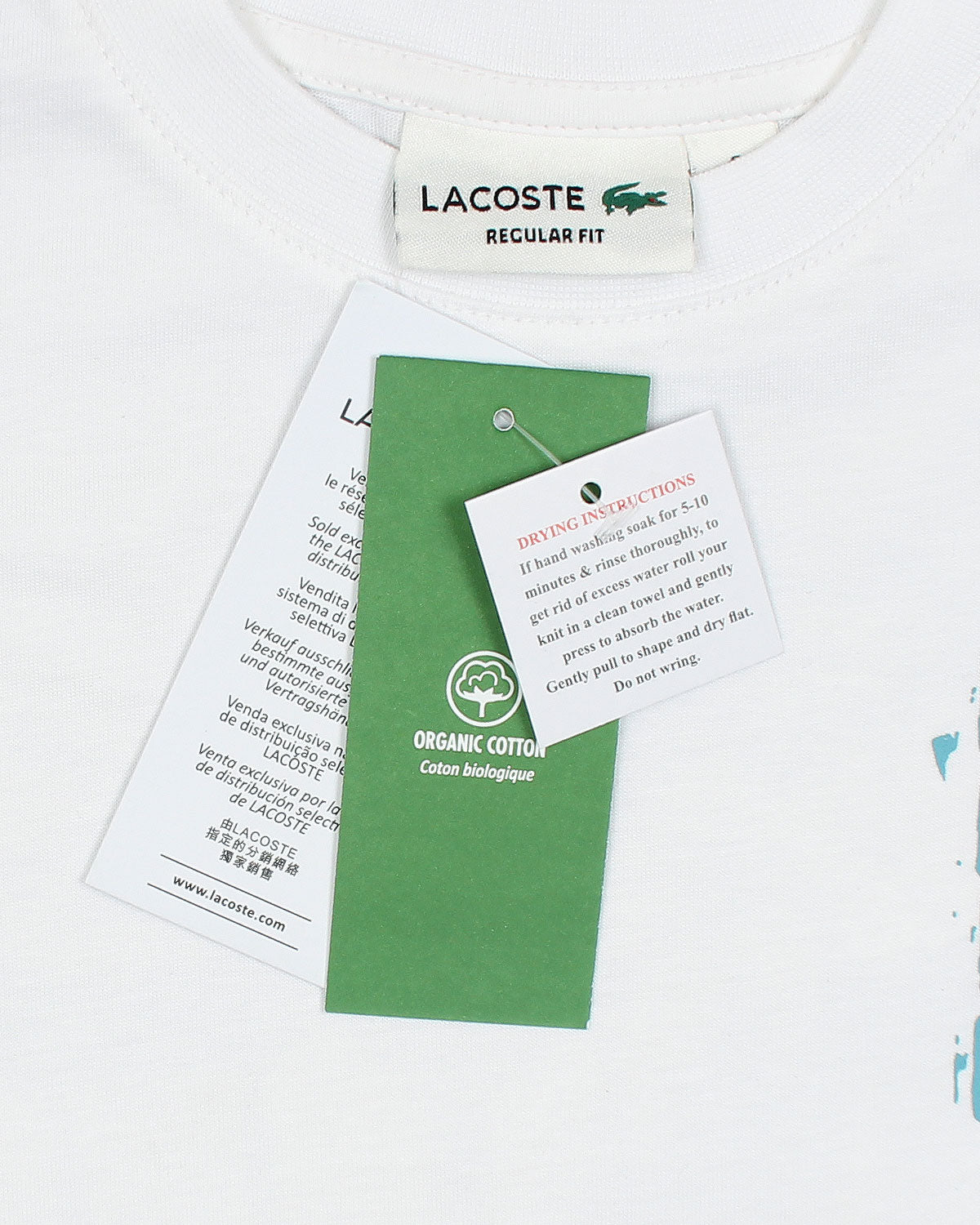 Lac. Oversized Front Back Men Tee - White