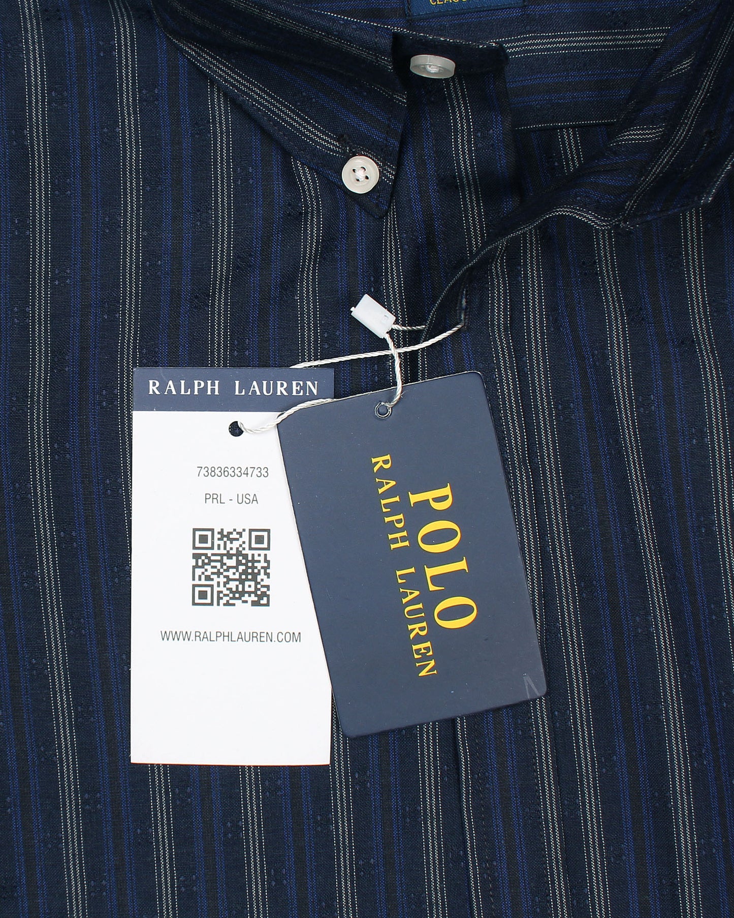 Premium Down Button Lined Shirt - Grey & Blue