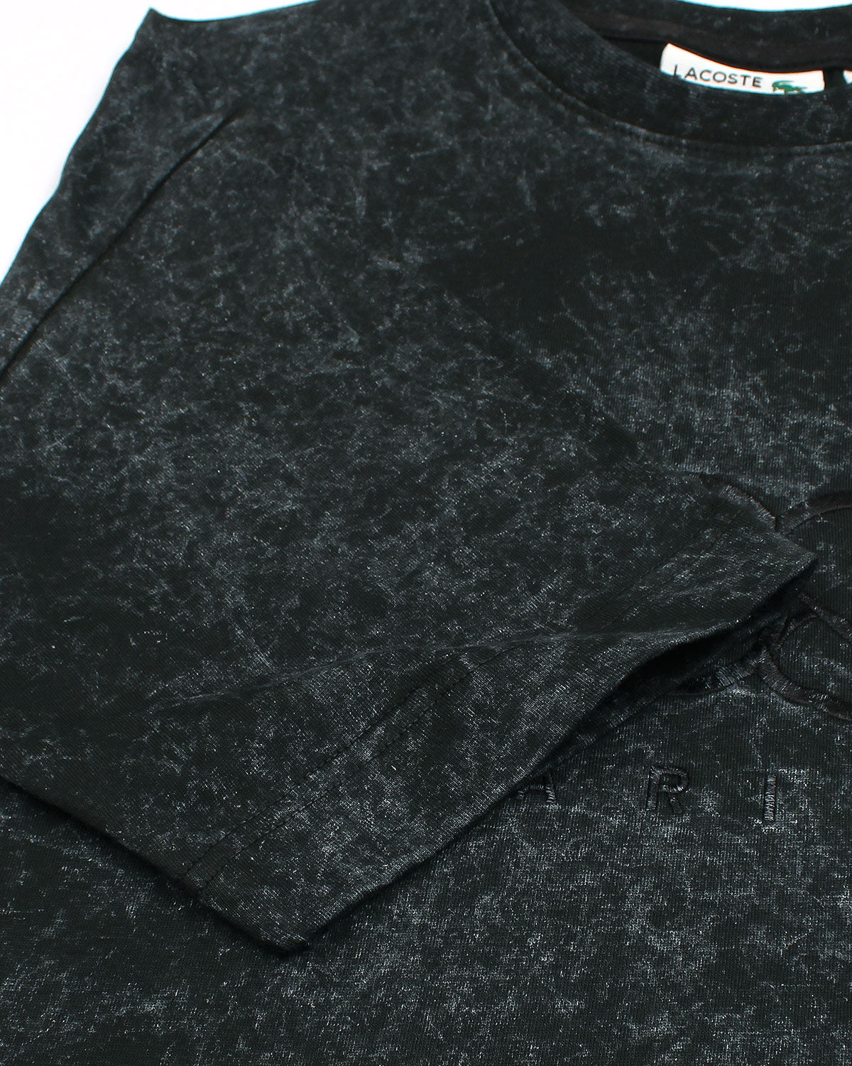 Lac. Oversized Acid Wash Men Tee - Black