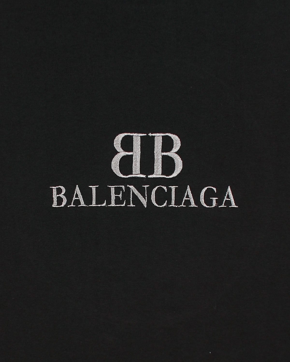 Balen. Oversized Motive Men Tee Shirt - Black