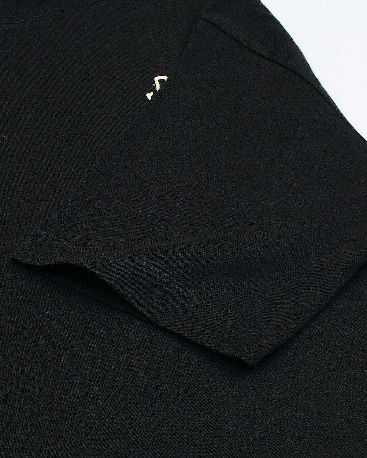 Lac. Oversized Front Back Men Tee - Black