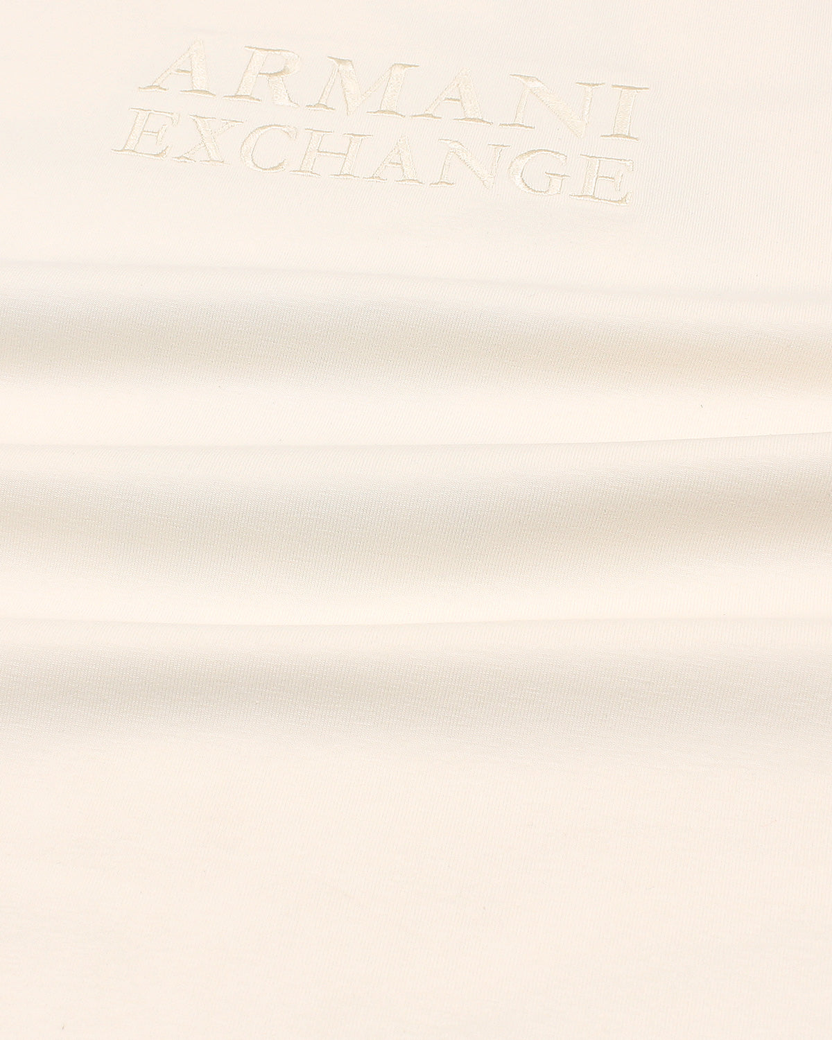 A-X Men's Oversized Logo Embroidered T-Shirt – Off-White