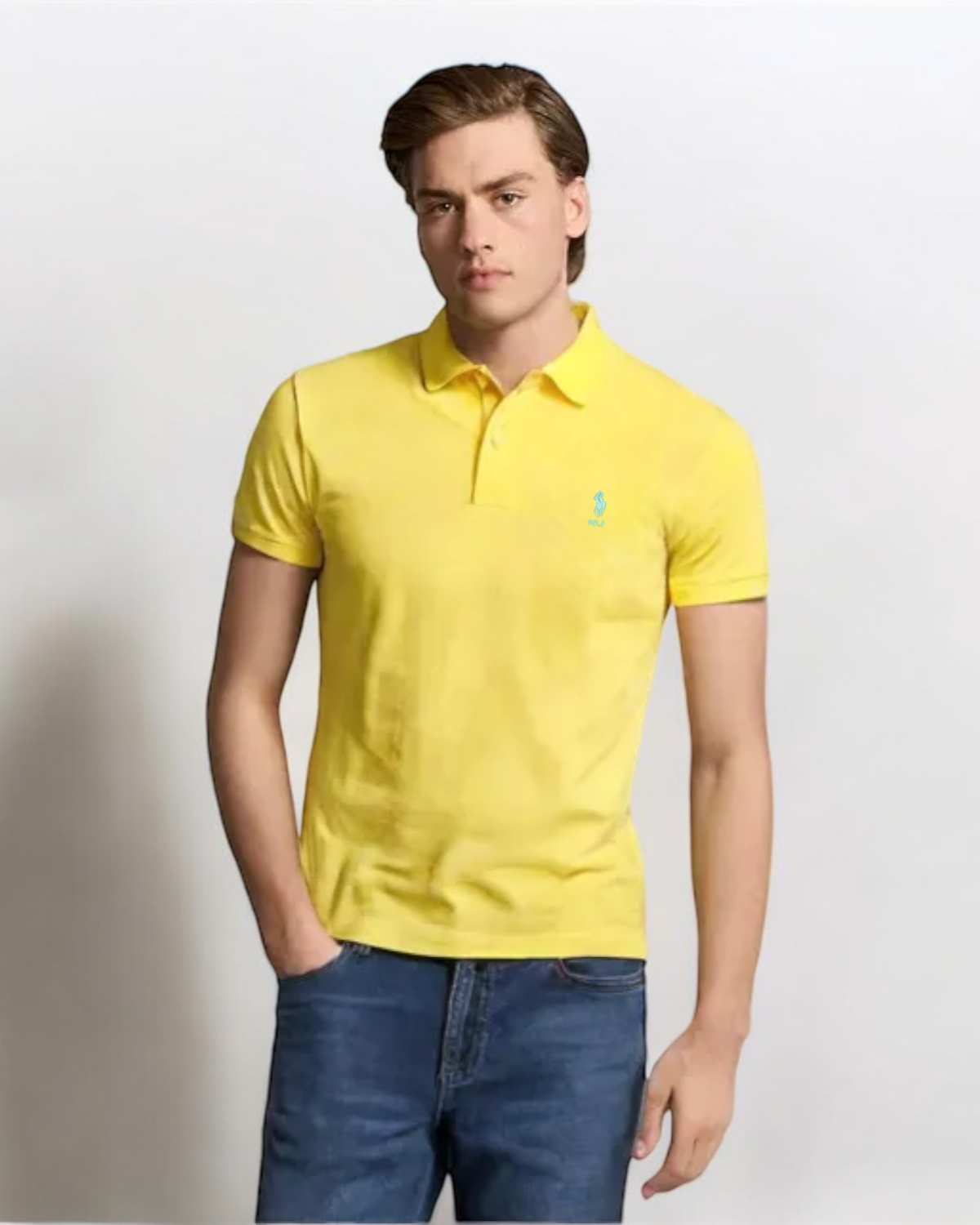 Lime polo shirt hot sale