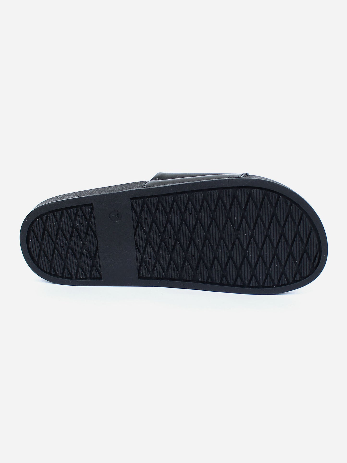 Premium Leather Multi Pony Slide - Black