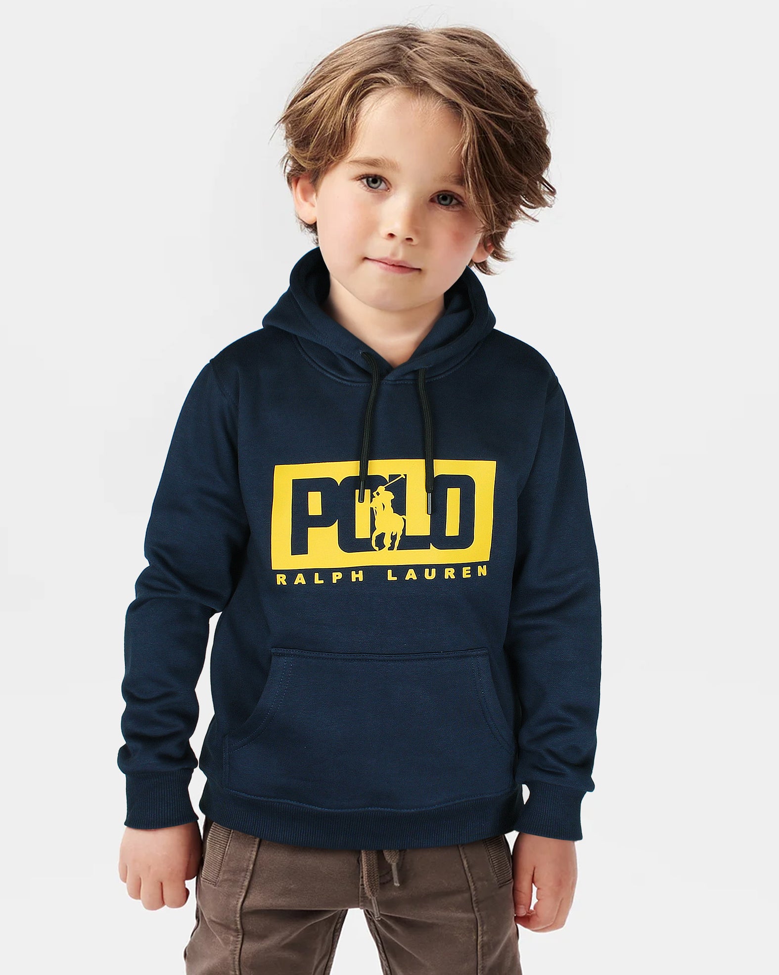 Premium Kids Polo Motive Sweat - Navy Blue