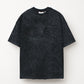 Lac. Oversized Acid Wash Men Tee - Black