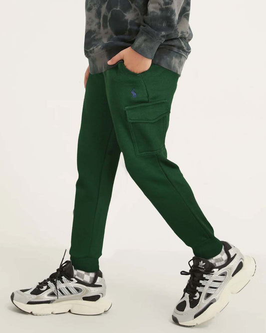 Iconic Kids Pony Side Pocket Trouser - Green