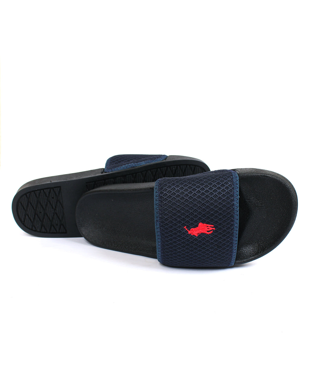 Premium Polo Men's Slides - Navy