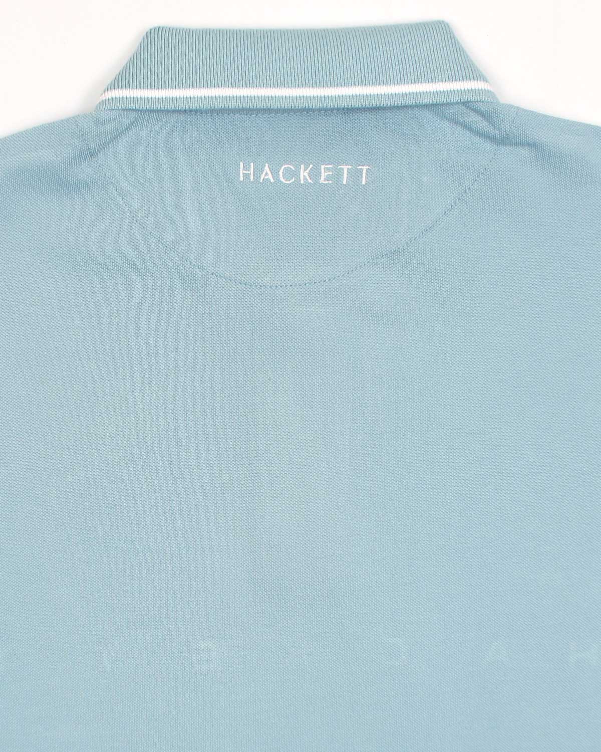 Premium HKT Men Tipped Polo Shirt - Sky Blue