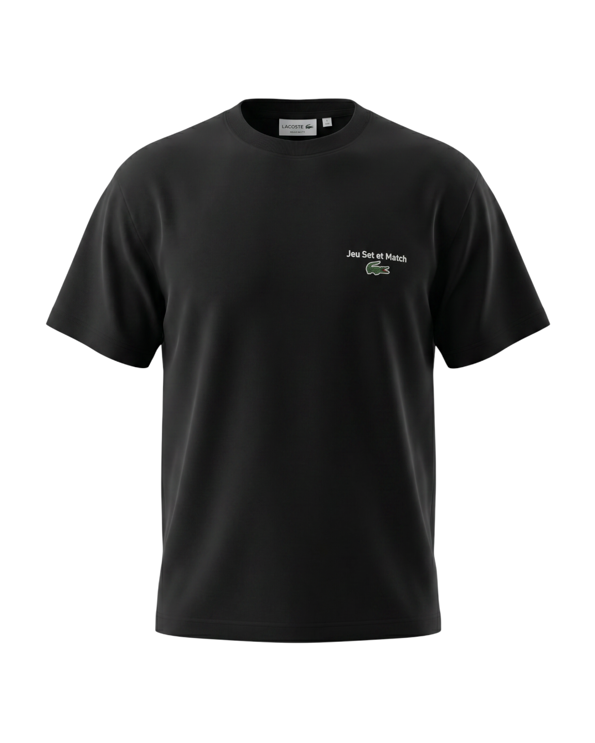 Men's Lac. Jeu Set Oversze T Shirt - Black