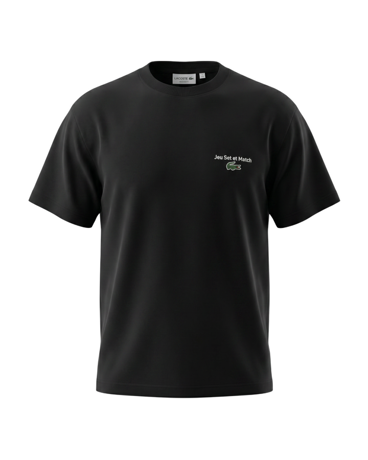 Men's Lac. Jeu Set Oversze T Shirt - Black