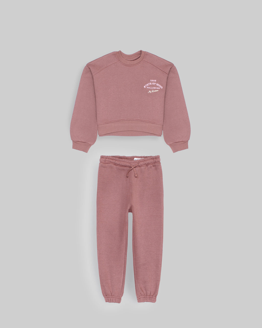 Premium Fleece Kids Tracksuit - Red