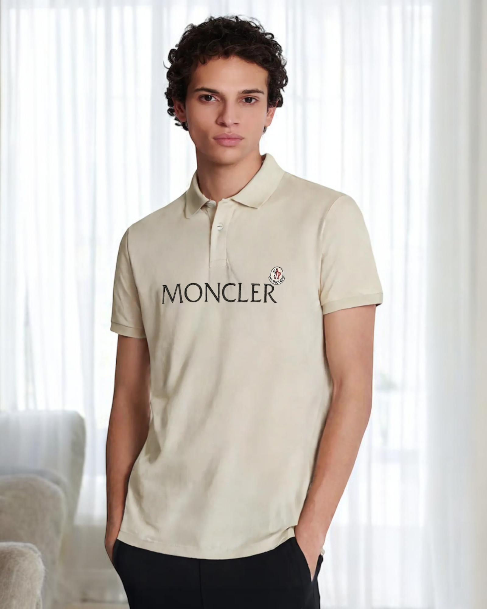 Premium Mon. Polo Shirt - Off White