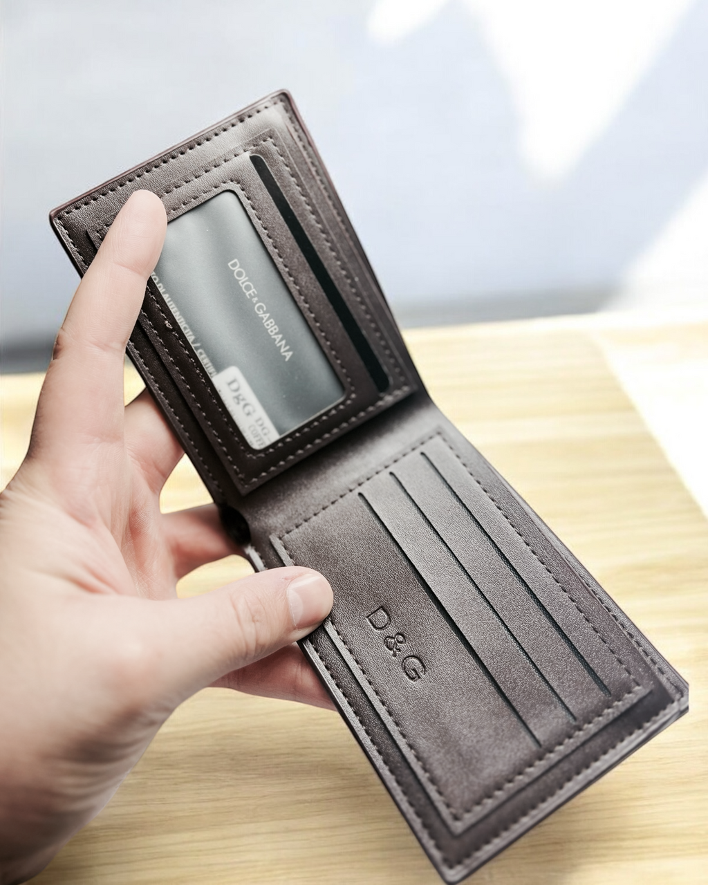 Premium D & G Logo Wallet - Brown