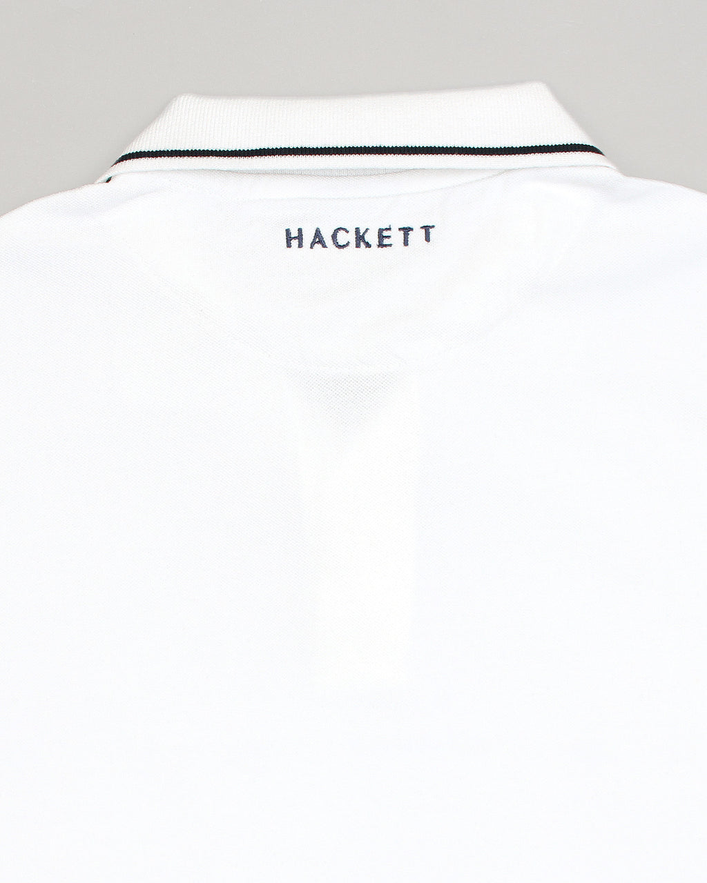 Premium HKT Men Tipped Polo Shirt - White