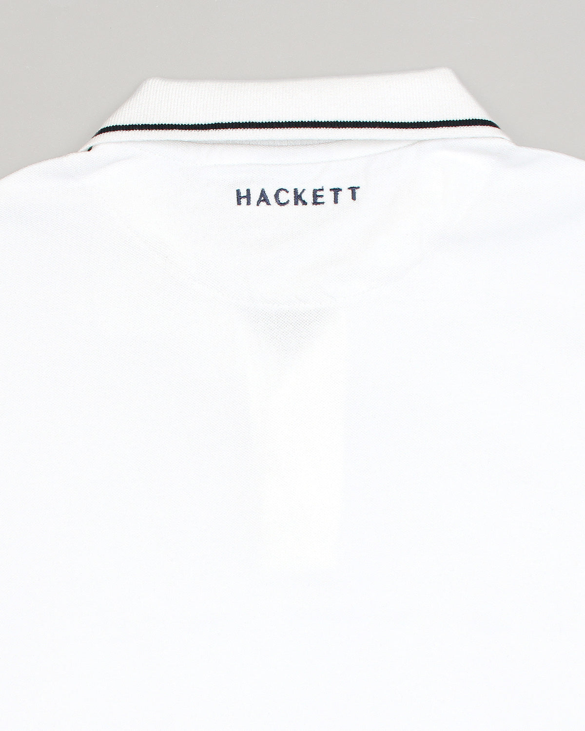 Premium HKT Men Tipped Polo Shirt - White