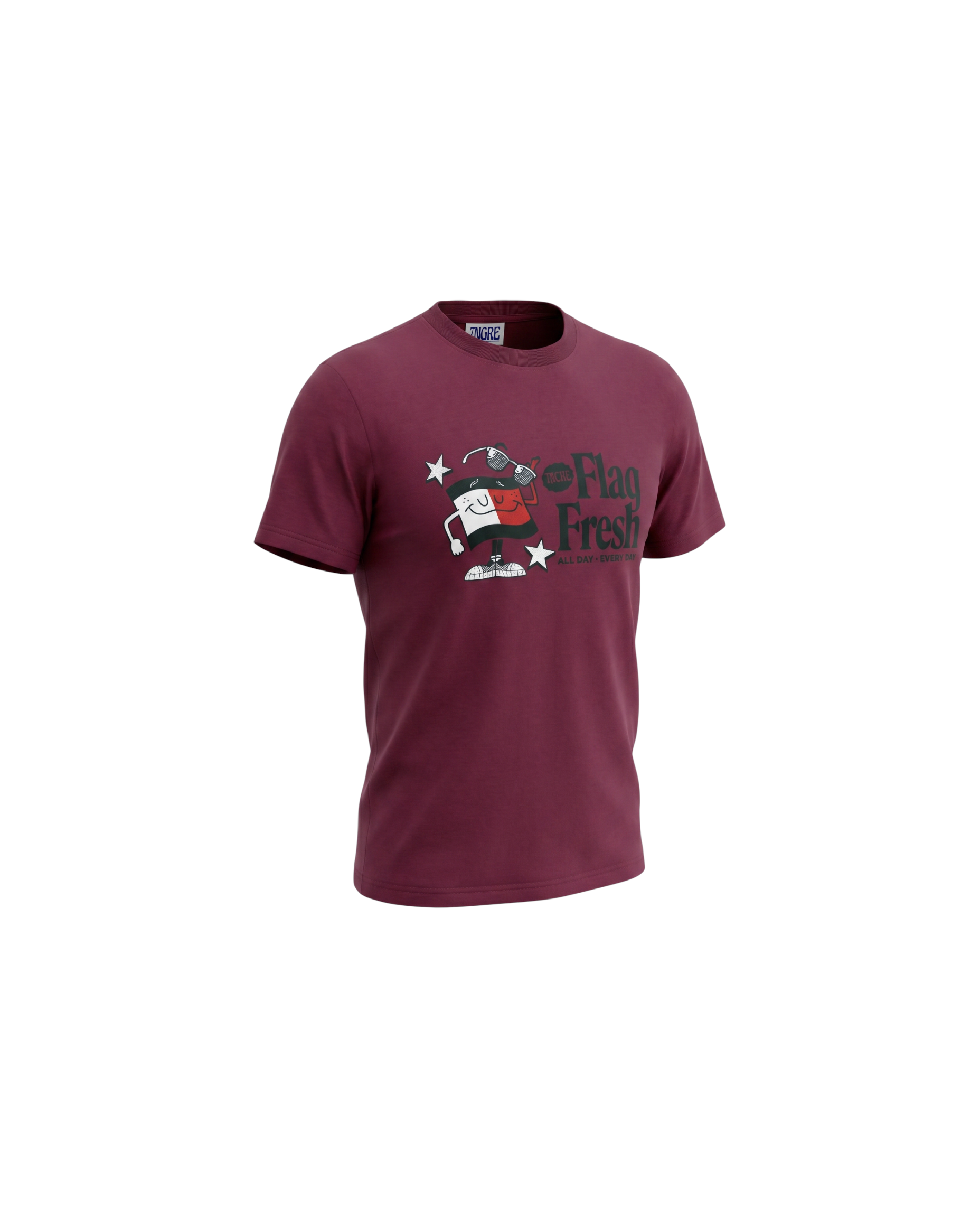 Kids Flag Fresh T Shirt - Maroon