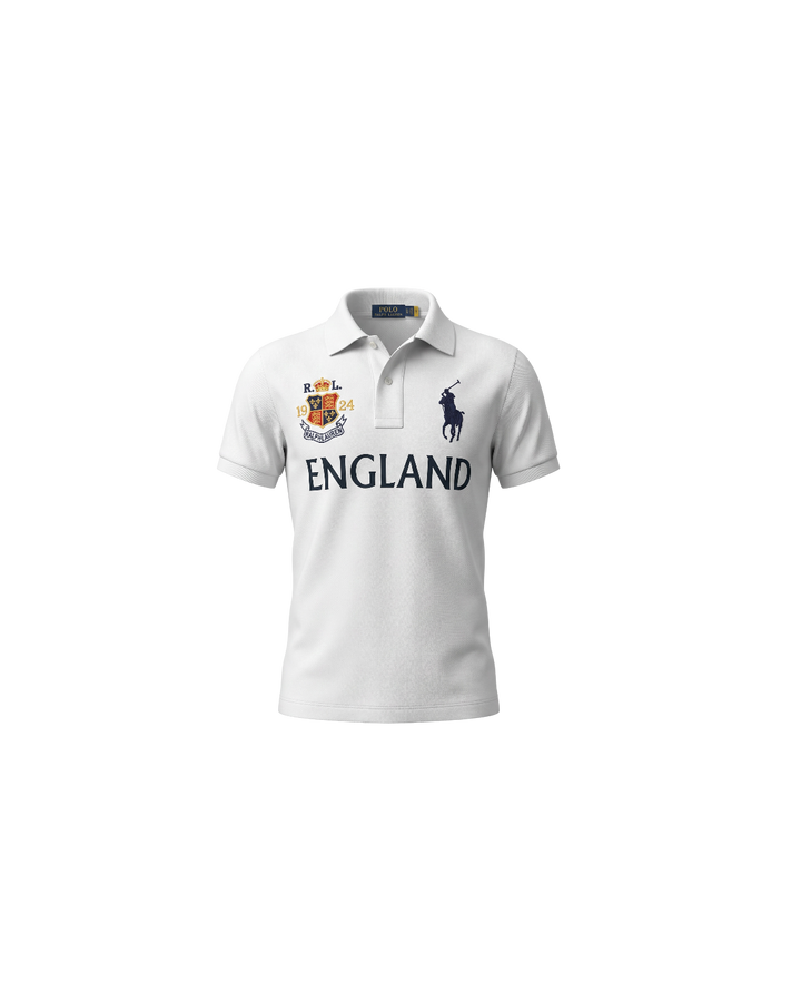 Kids Country Eng. Polo Shirt - White