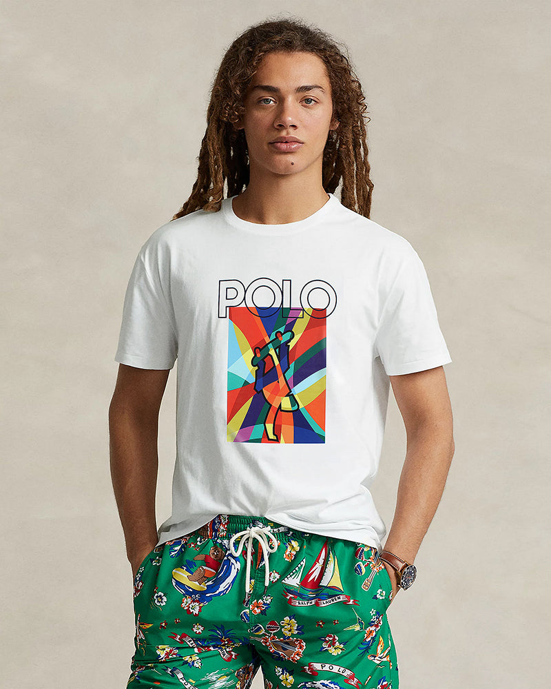 Premium Polo Multi Tee Men - White