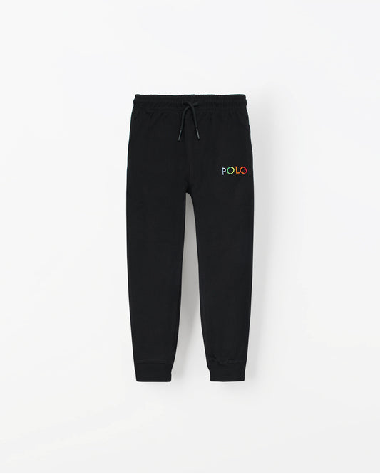 Iconic Summer Polo Kids Pique Trouser - Black