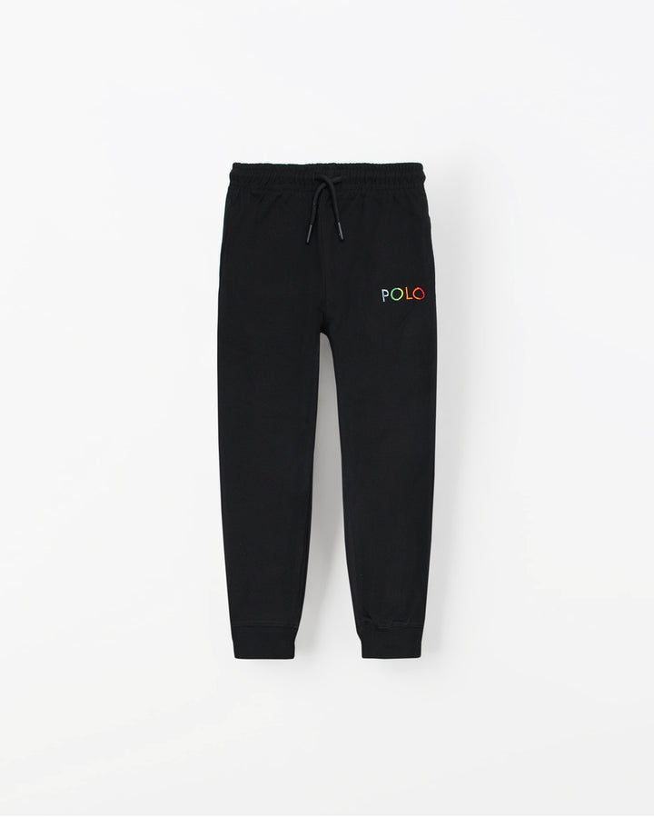 Iconic Summer Polo Kids Pique Trouser - Black