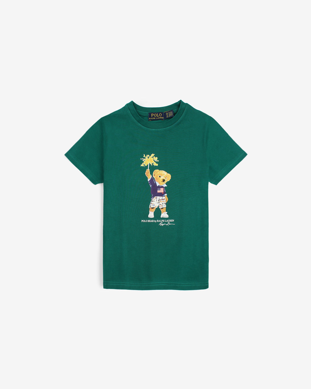 Exclusive Kids Flowes Bear Tee - Green