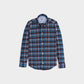 Kids Woven Checkered Shirt - Blue