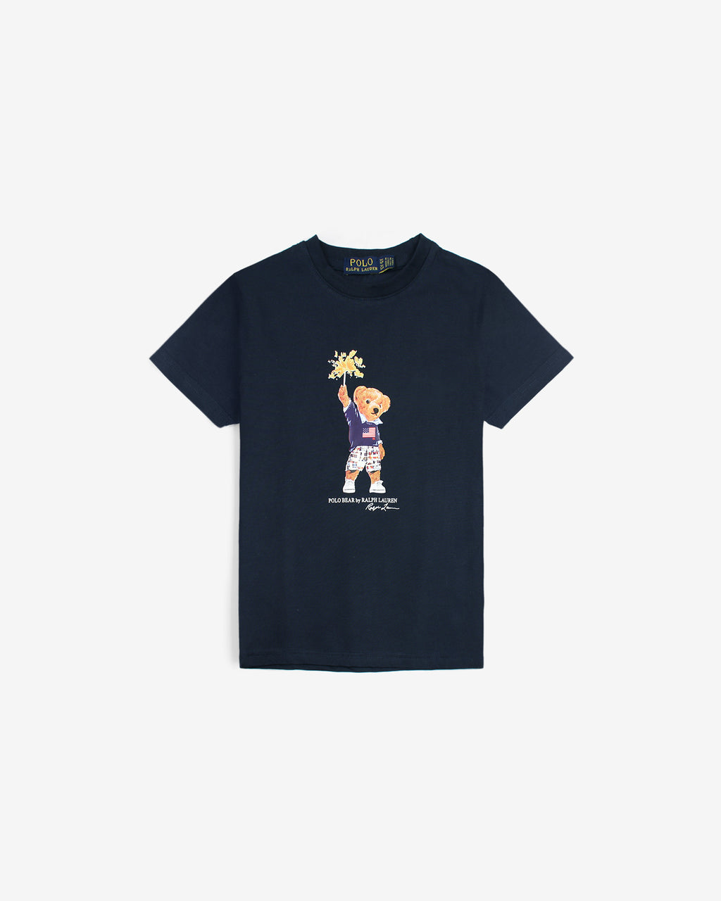 Exclusive Kids Flowes Bear Tee - Navy Blue