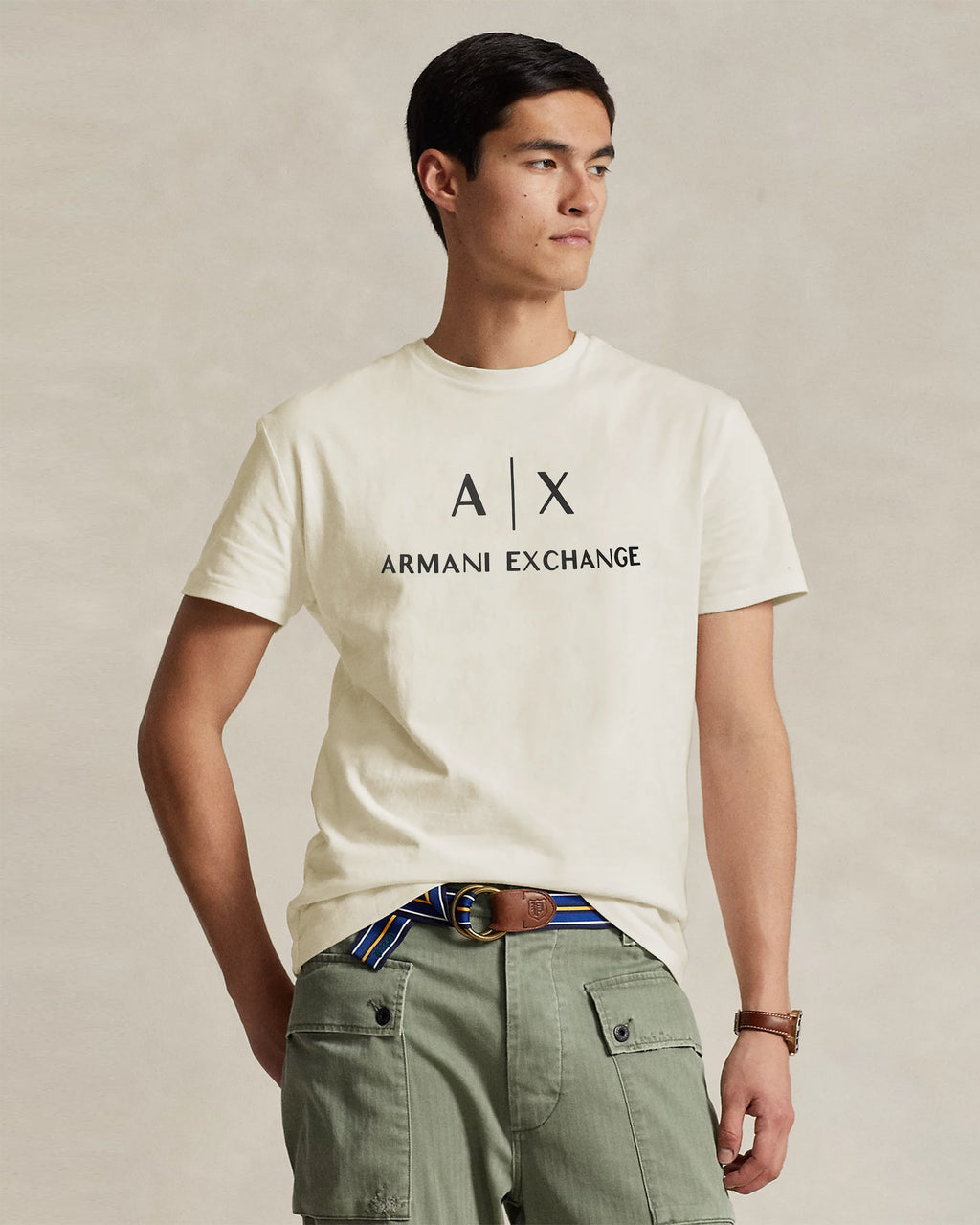 Exclusive A-X Sign Tee Shirt - off White