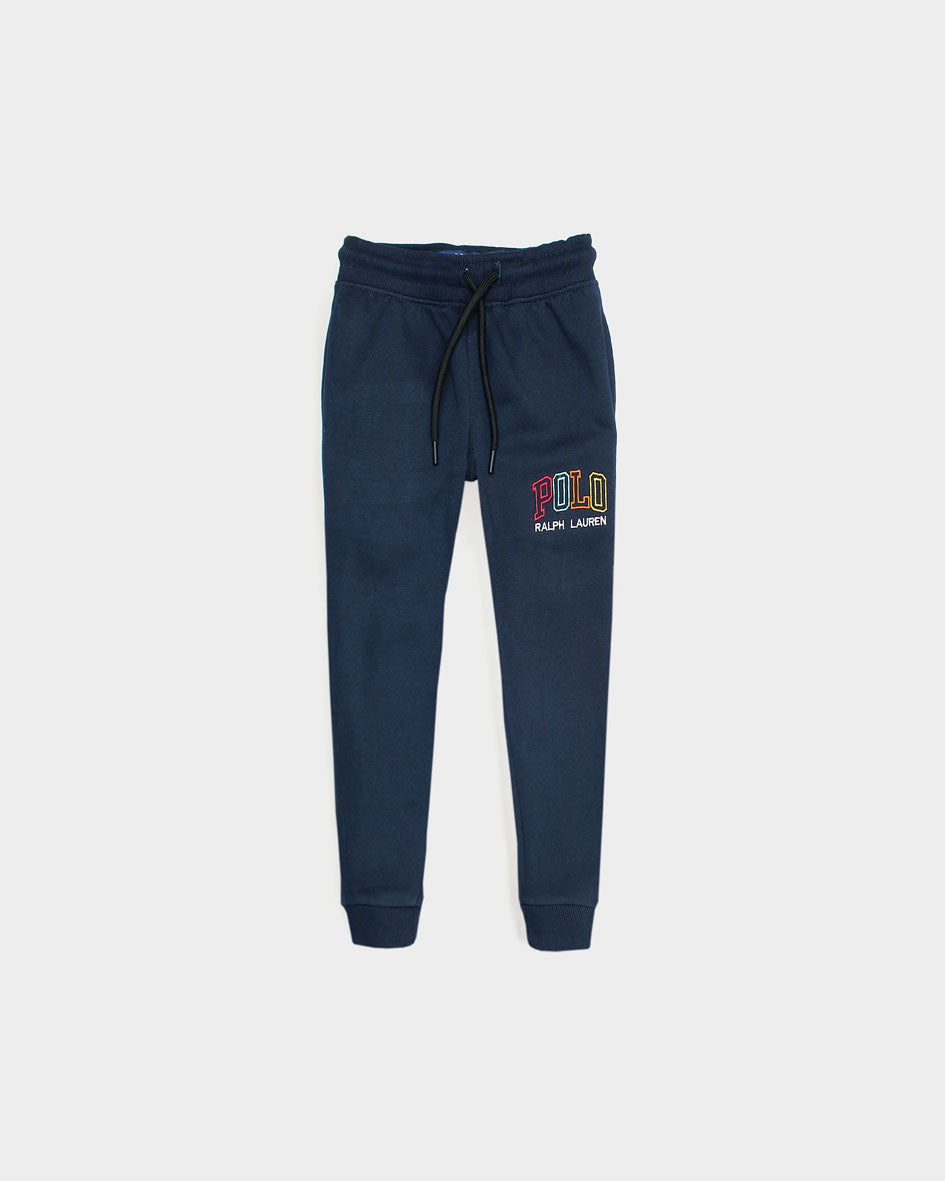 Premium Winter Kids Polo Jogger Pants - Navy Blue