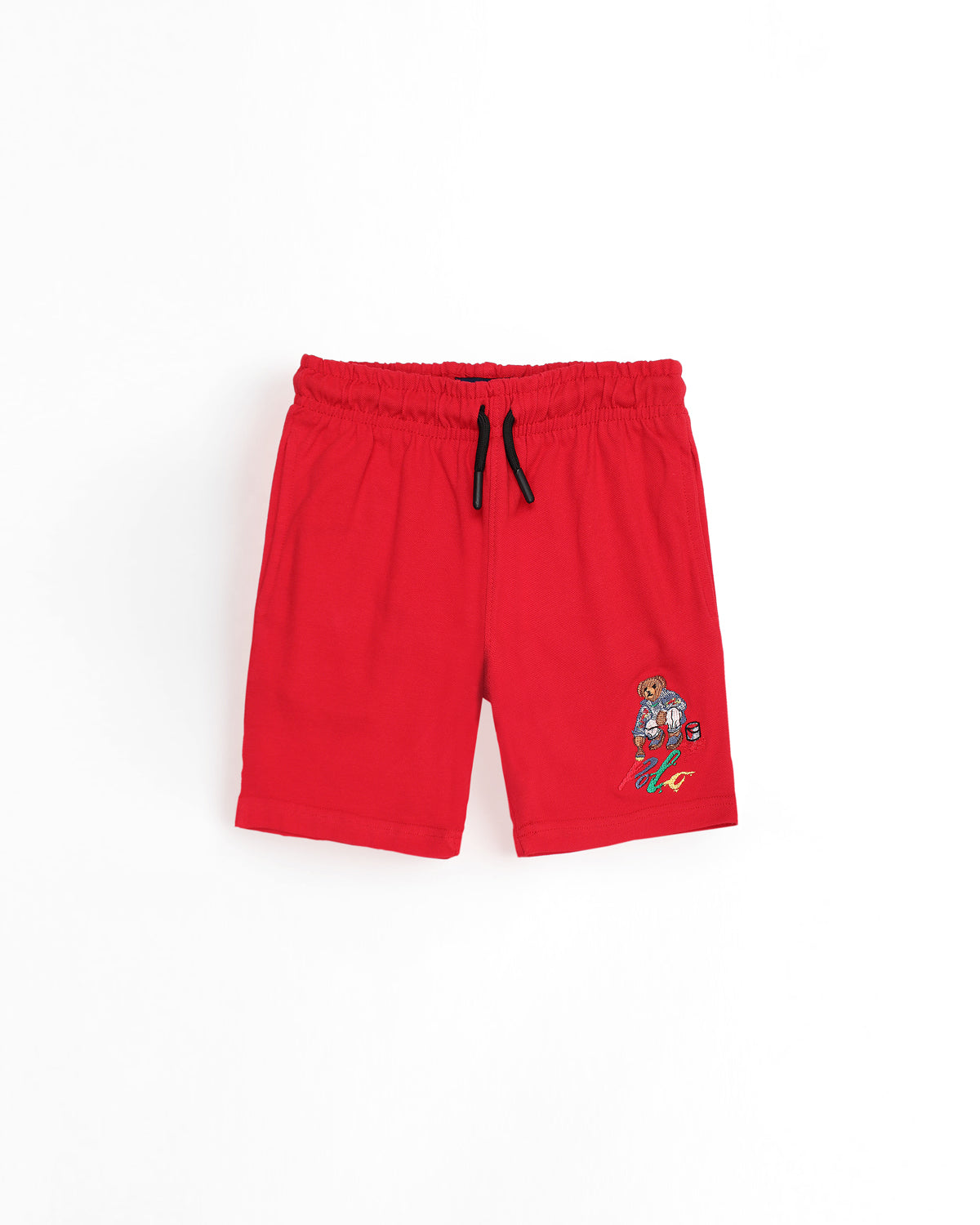 Premium Kids Bear Color Shorts - Red