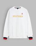 Premium Mens Flag Tommy Sweat - White