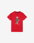Iconic Boys Bear Tee - Red