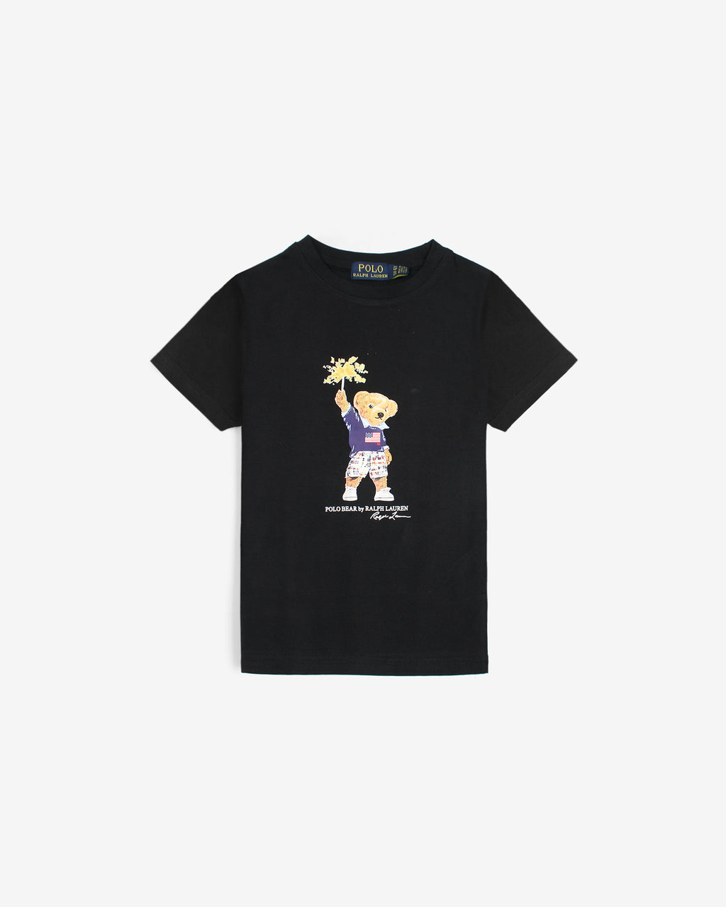Exclusive Kids Flowes Bear Tee - Black