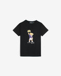 Exclusive Kids Flowes Bear Tee - Black