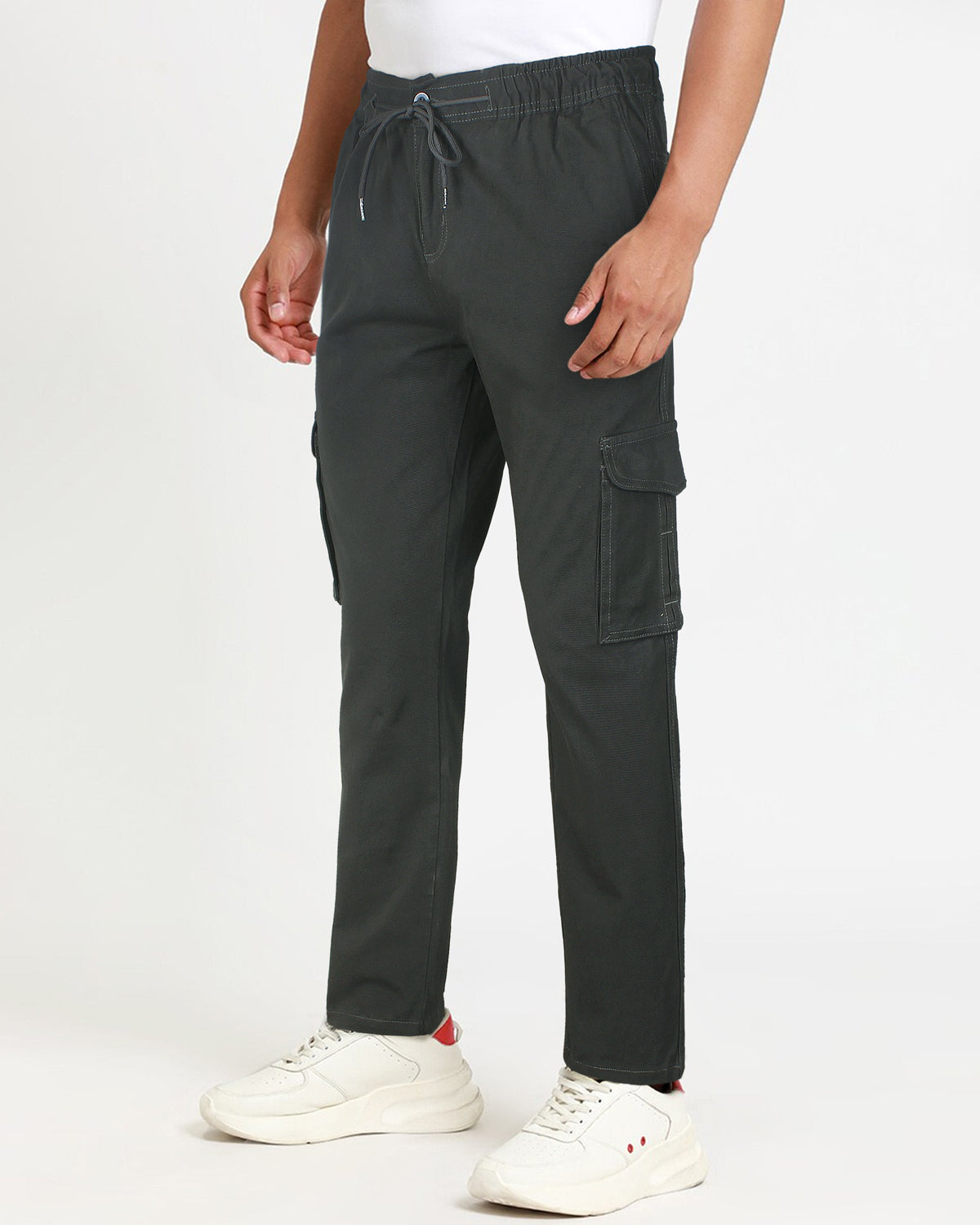 Exclusive Cotton Cargo Trouser - Dark Grey