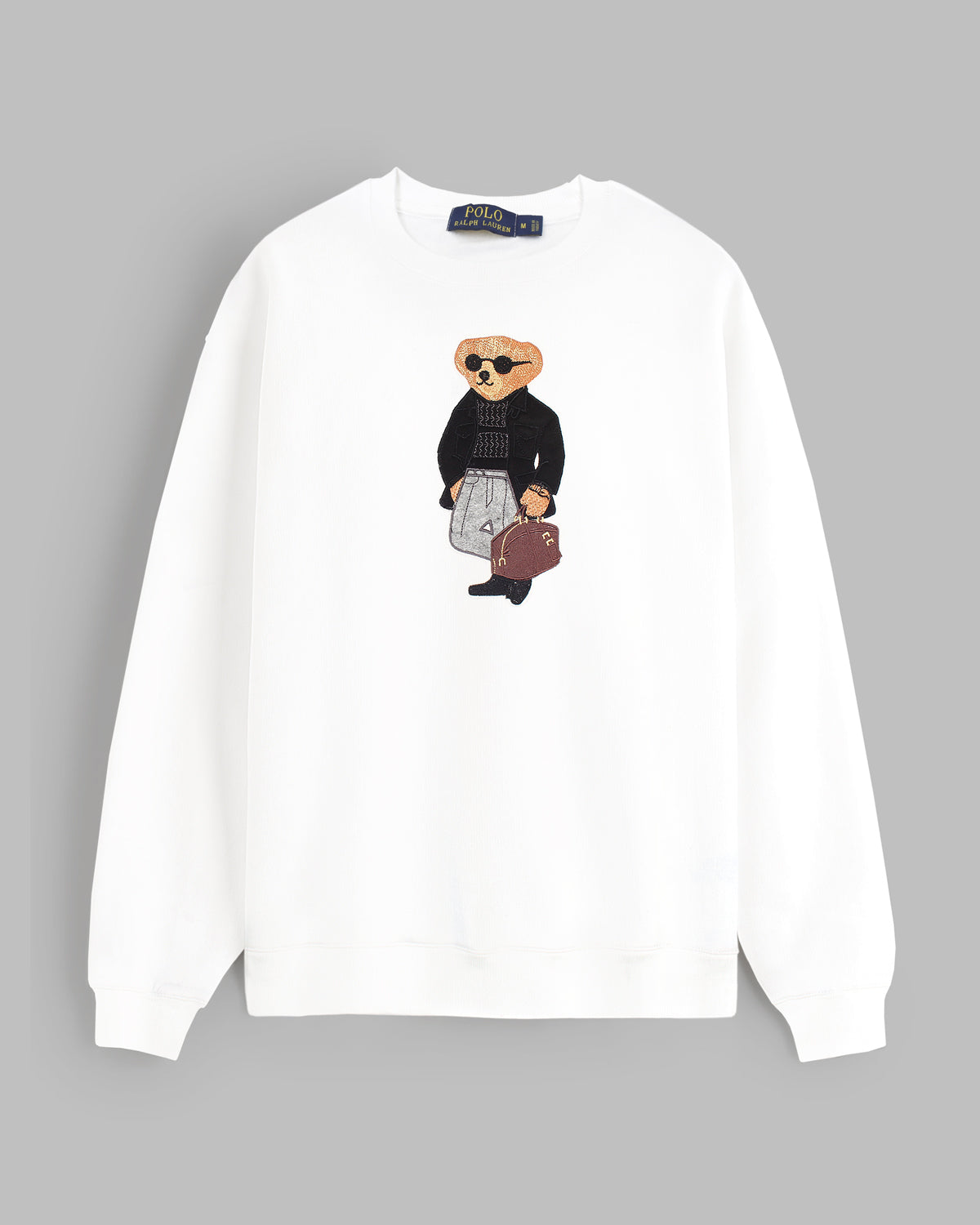 Exclusive Mens Bear Sweat - White