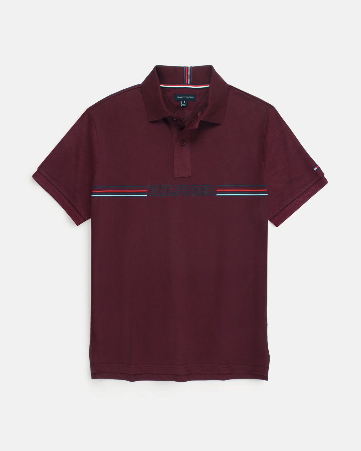 Premium Hilfiger Mens Polo - Maroon