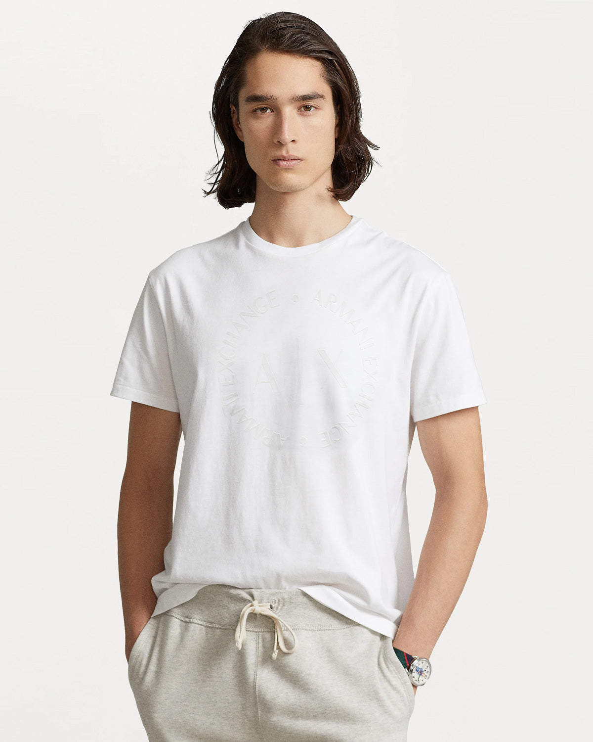 Premium A-X Flog Men Tee - White