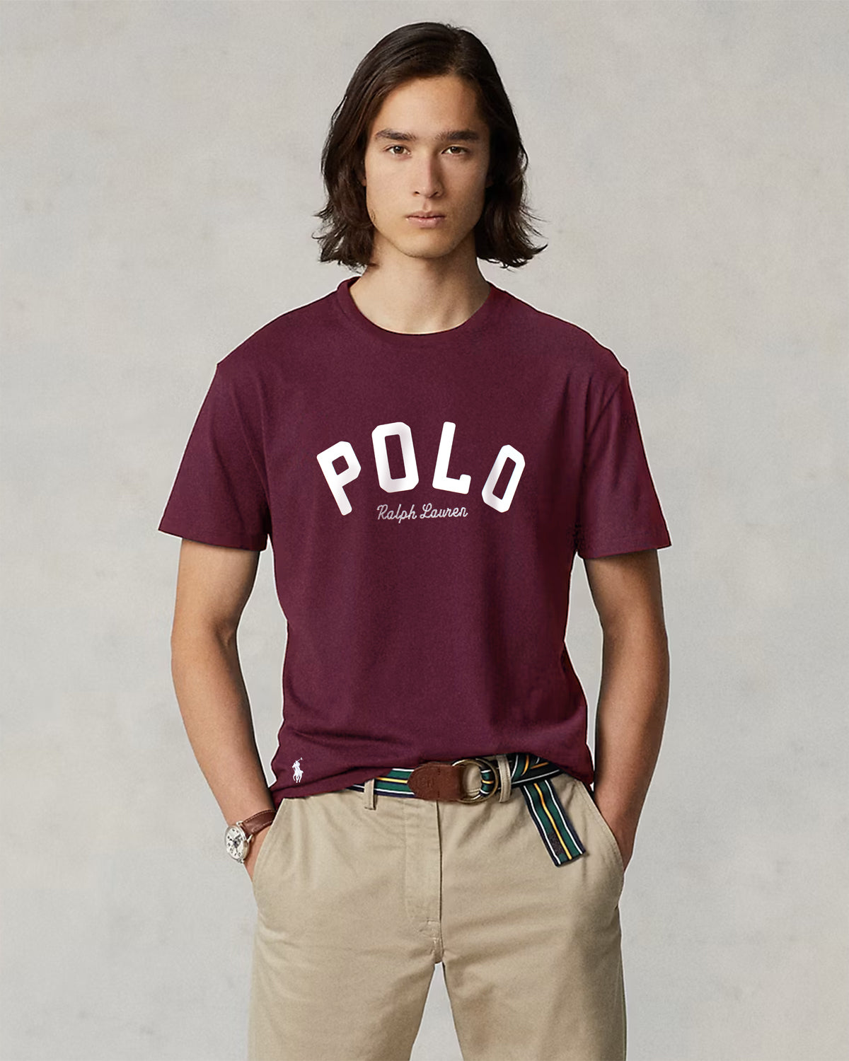 Exclusive Polo Pony Men Tee - Maroon
