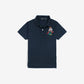 Premium Kids Color Bear Polo - Navy Blue