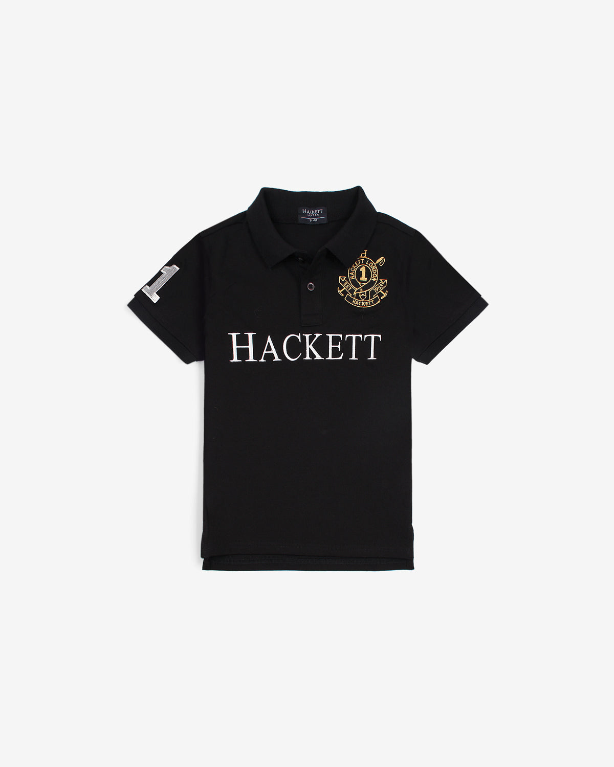 Premium HKT Kids Motive Polo - Black