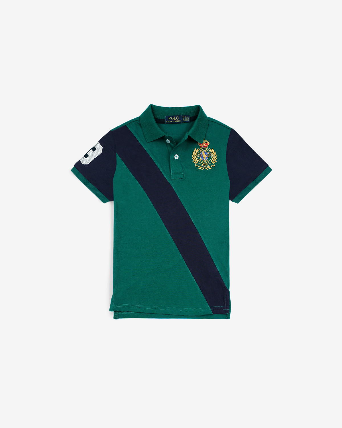 Premium Kids Motive Sig Panel Polo - Green