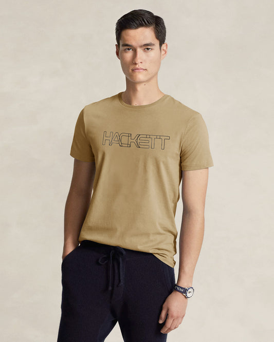 HKT Motive Crew Neck Shirt - Beige