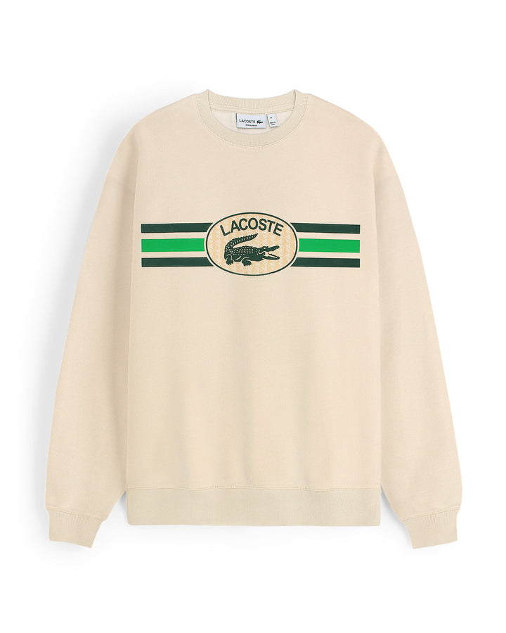 Exclusive L-C-S-T Mens Stripe Sweat - Off White