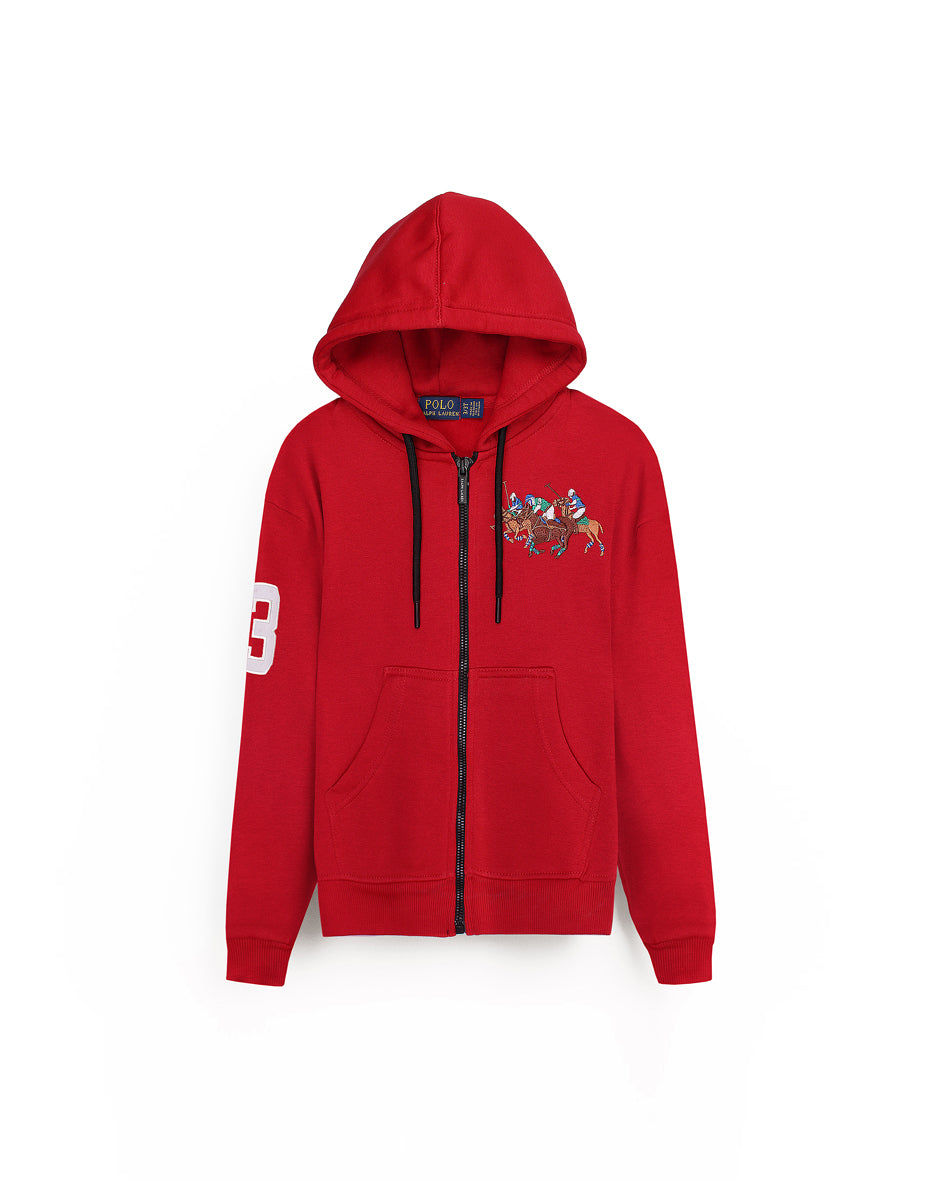 Exclusive Kids Pony Hood - Red